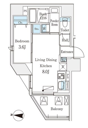 デュオフラッツ池袋の物件間取画像